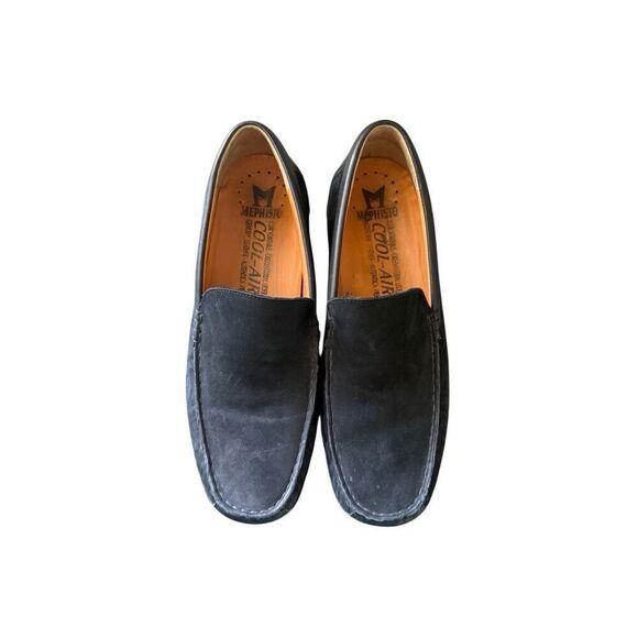 Mephisto Baduard Mens Black Cool Air Nubuck Leather Slip On Loafers Size 10 main image 15